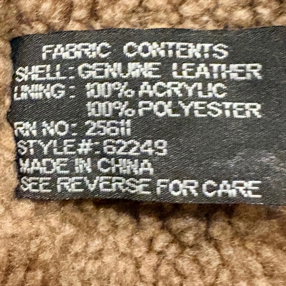 XOXO Genuine Leather Swede Faux Fur Coat Women's M - Picture 11 of 14